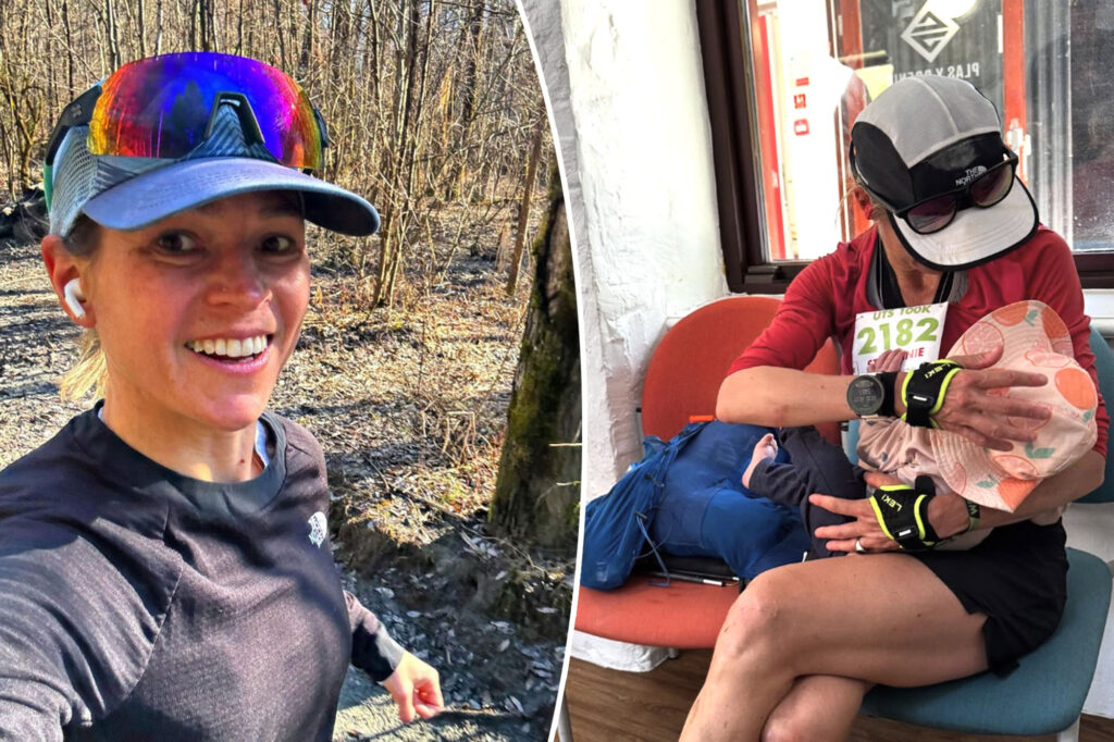 Supermom Runner states the gold in the creepy marathon, even after stopping on breastfeeding three times